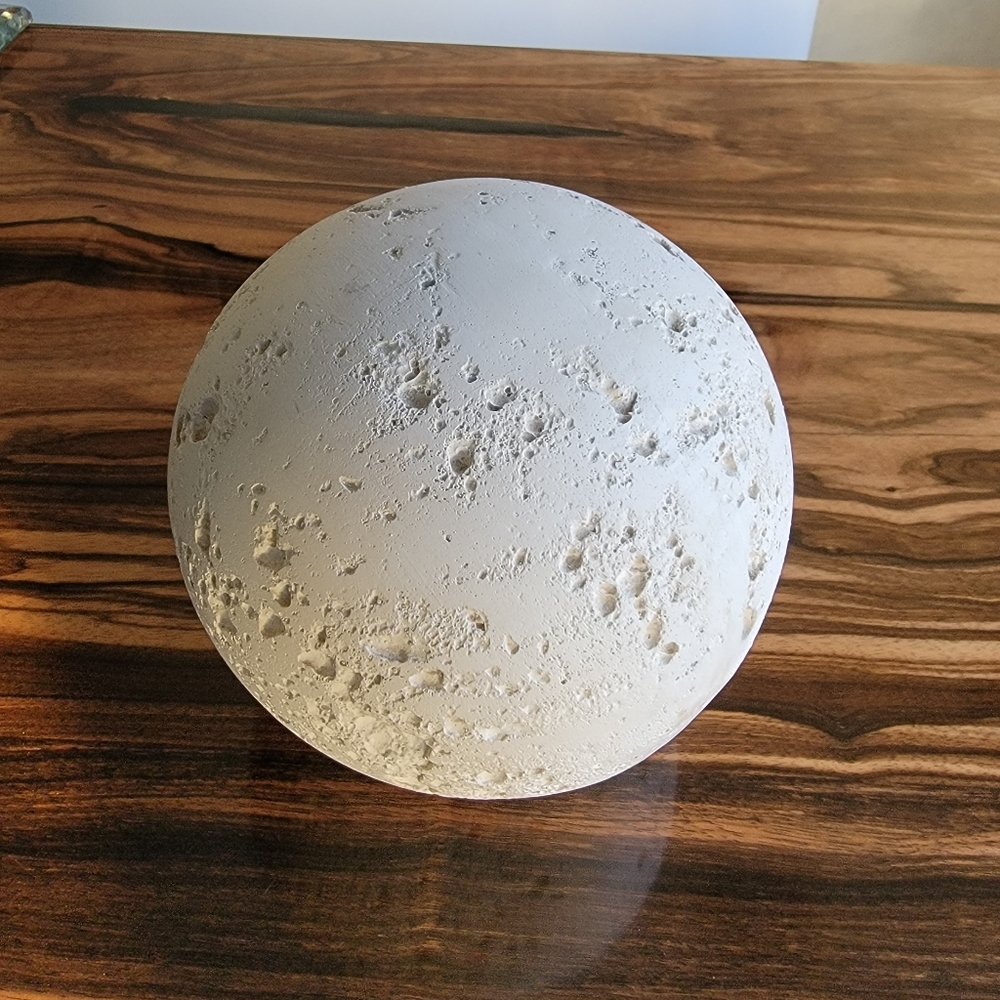 Vintage Jaru 1984 Postmodern Cast Stone Sphere